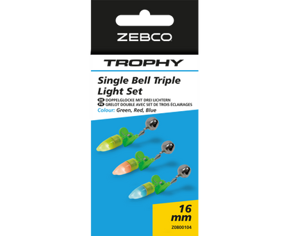 Zebco Trophy Double Bell Triple Light Set