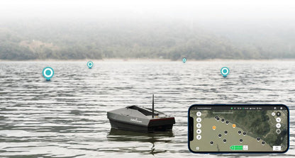 Rippton CatchX Black Samurai Bait Boat
