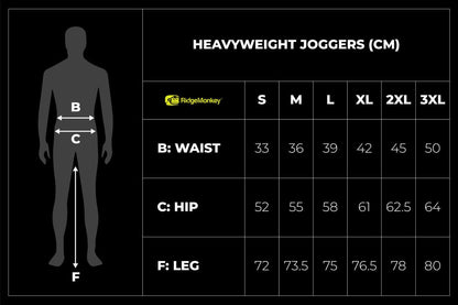 RidgeMonkey APEarel Heavyweight Joggers / Fishing Clothing