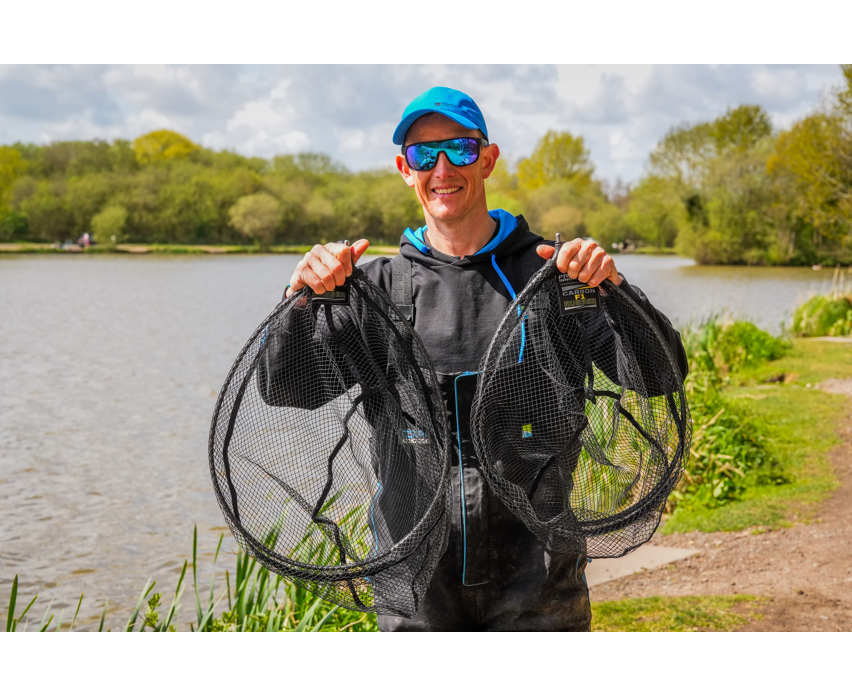 Preston Carbon F1 Latex Landing Net