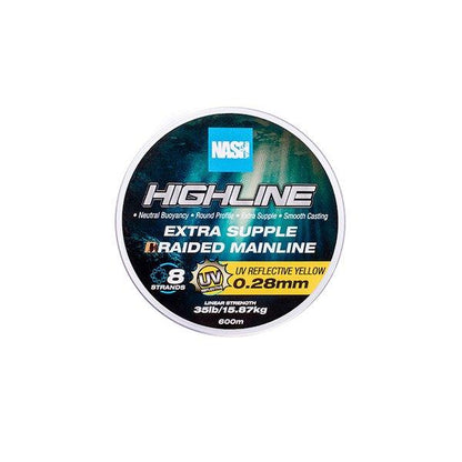 Nash Highline Extra Supple Braid UV Yellow