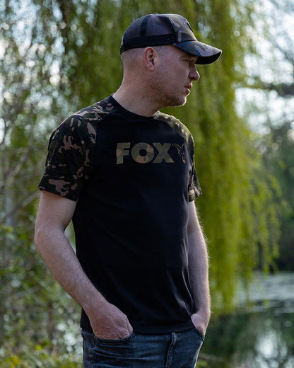Fox Black / Camo Raglan T-Shirt