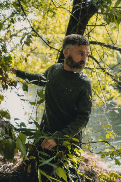 Korda Mindset Fisherman Knitted Sweater Dark Olive
