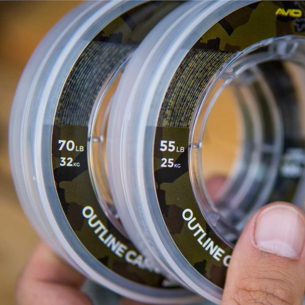 Avid Outline Camo Mono Snag Leader 100m