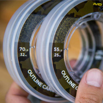 Avid Outline Camo Mono Snag Leader 100m