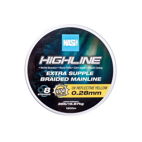 Nash Highline Extra Supple Braid UV Yellow