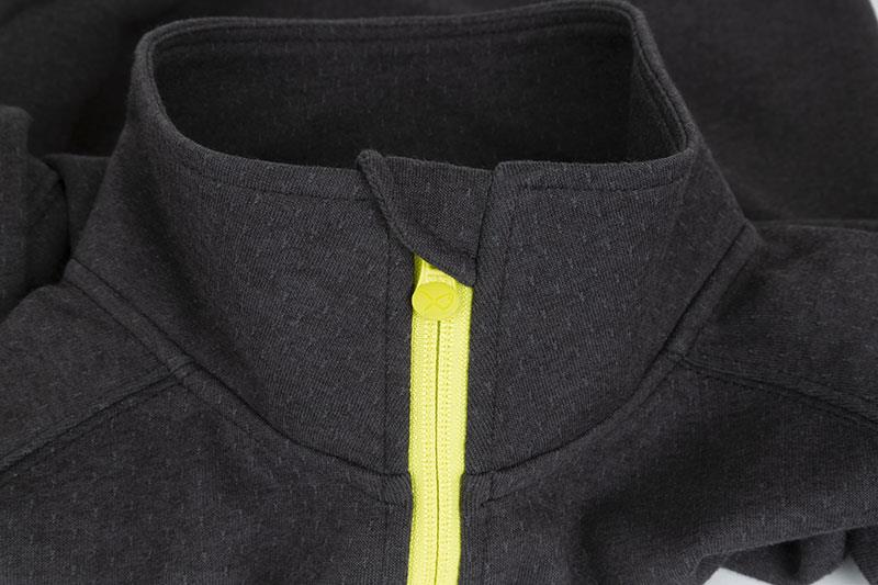 Fox Matrix Minimal Black Marl 1/4 Zip Sweater