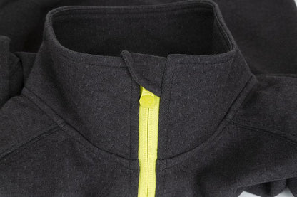 Fox Matrix Minimal Black Marl 1/4 Zip Sweater
