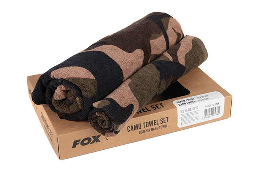 Coffret de serviettes de plage et de mains Fox Camo 