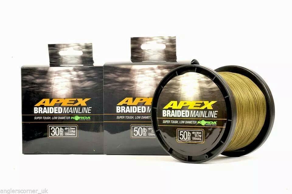 Korda Apex Braided Mainline - All Sizes / Carp Fishing Braid Line