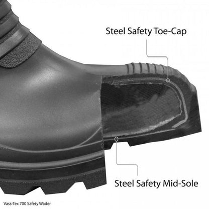 Vass-Tex 700 S5 Reinforced Safety Chest Wader