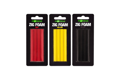 Korda Zig Foam - Black Red or Yellow