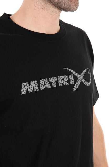 Matrix Large Fade Logo T-Shirt Black/Grey