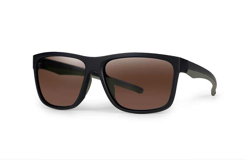 Fox Collection Green Black Shades - Brown Lens