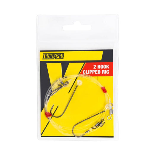 TronixPro Hand Tied Rig 2 Hook Clipped