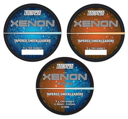 TronixPro Xenon Tapered Leaders 5x15m