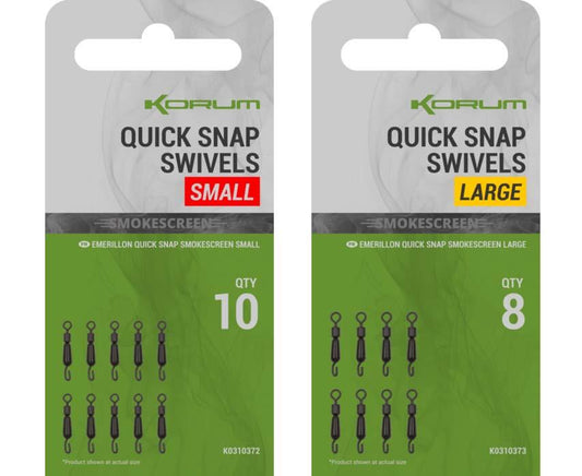 Korum Smokescreen Quick Snap Swivel
