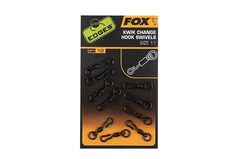 Fox Edges Kwik Change Hook Swivels Size 11 x10