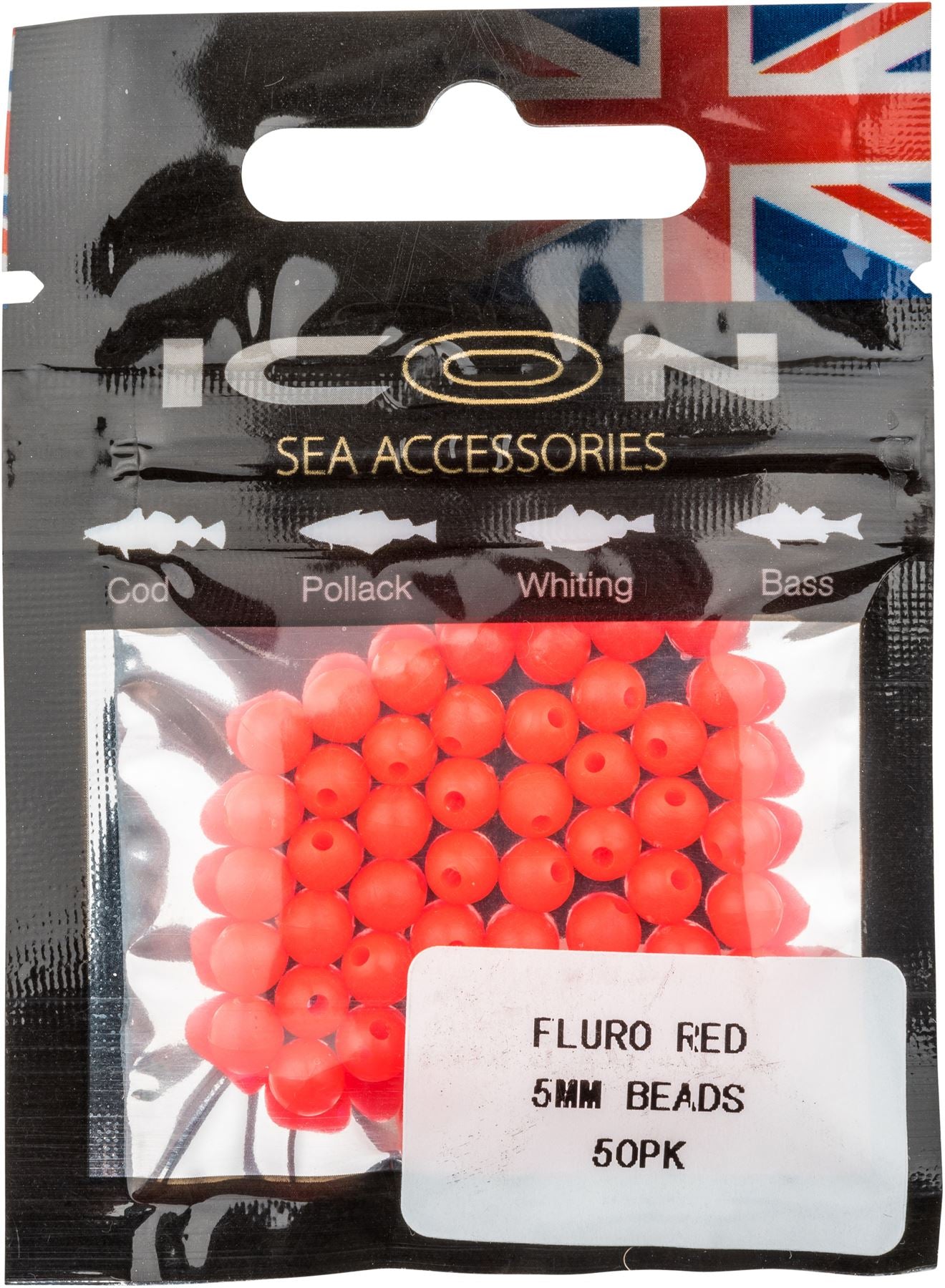 Leeda ICON Fluro Red 5mm Beads
