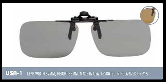 EyeLevel Polarized Clip-on Glasses - USA 1