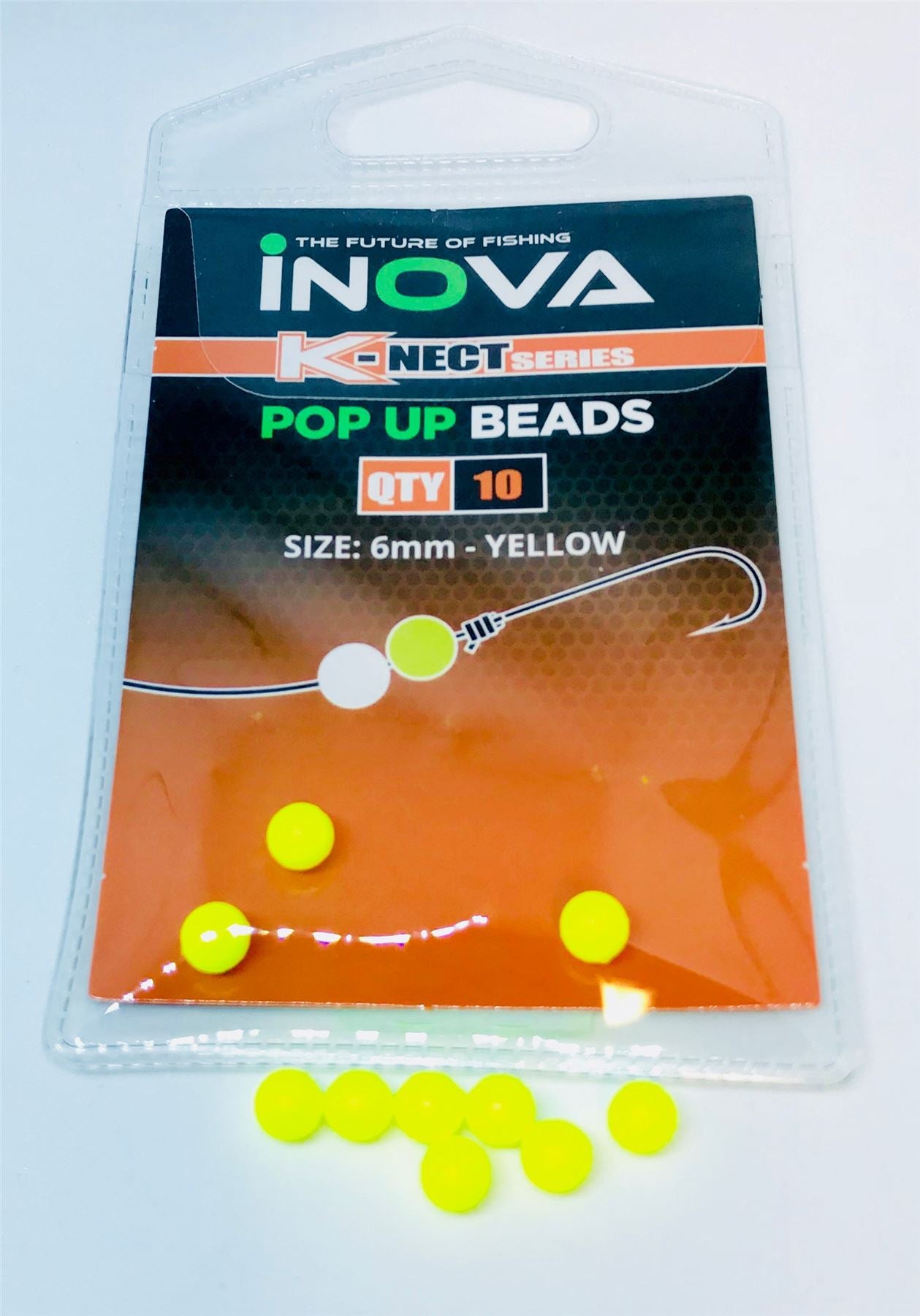 Inova Pop Up Floating Beads Yellow 6mm