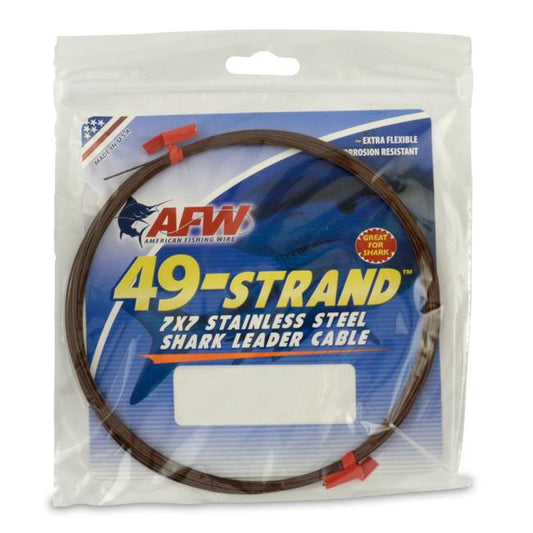 AFW 49-Strand Stainless Steel Shark Leader Cable