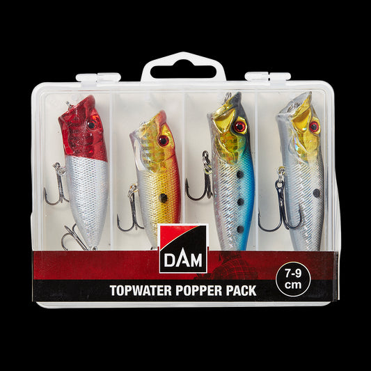 DAM Topwater Popper Pack 7–9 cm