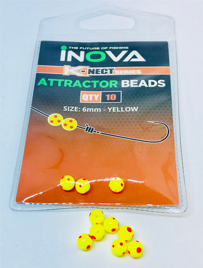 Inova Attractor Beads Yellow 6mm