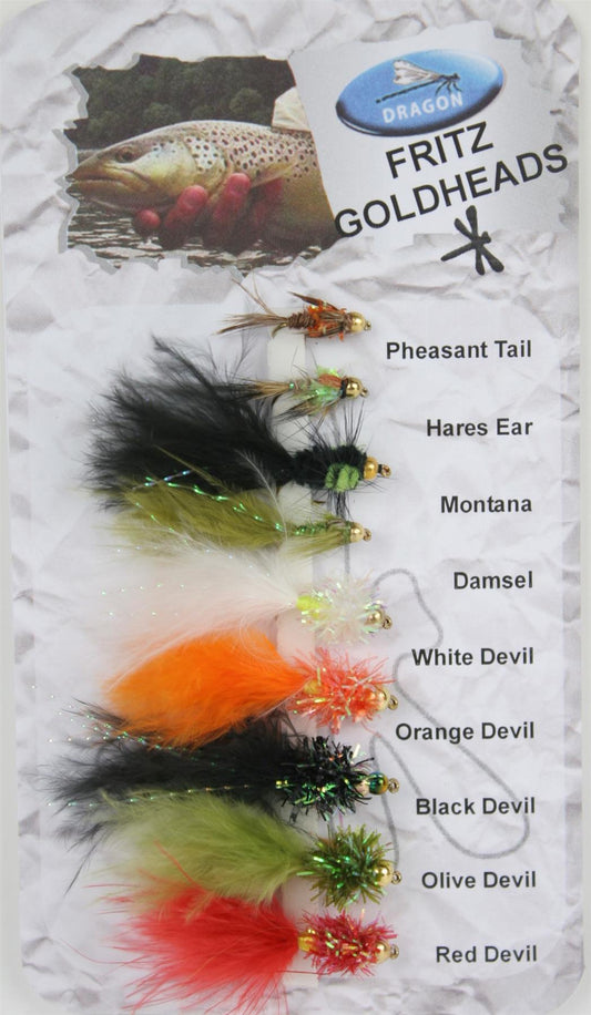 Dragon Tackle Trout Flies Fritz Goldheads
