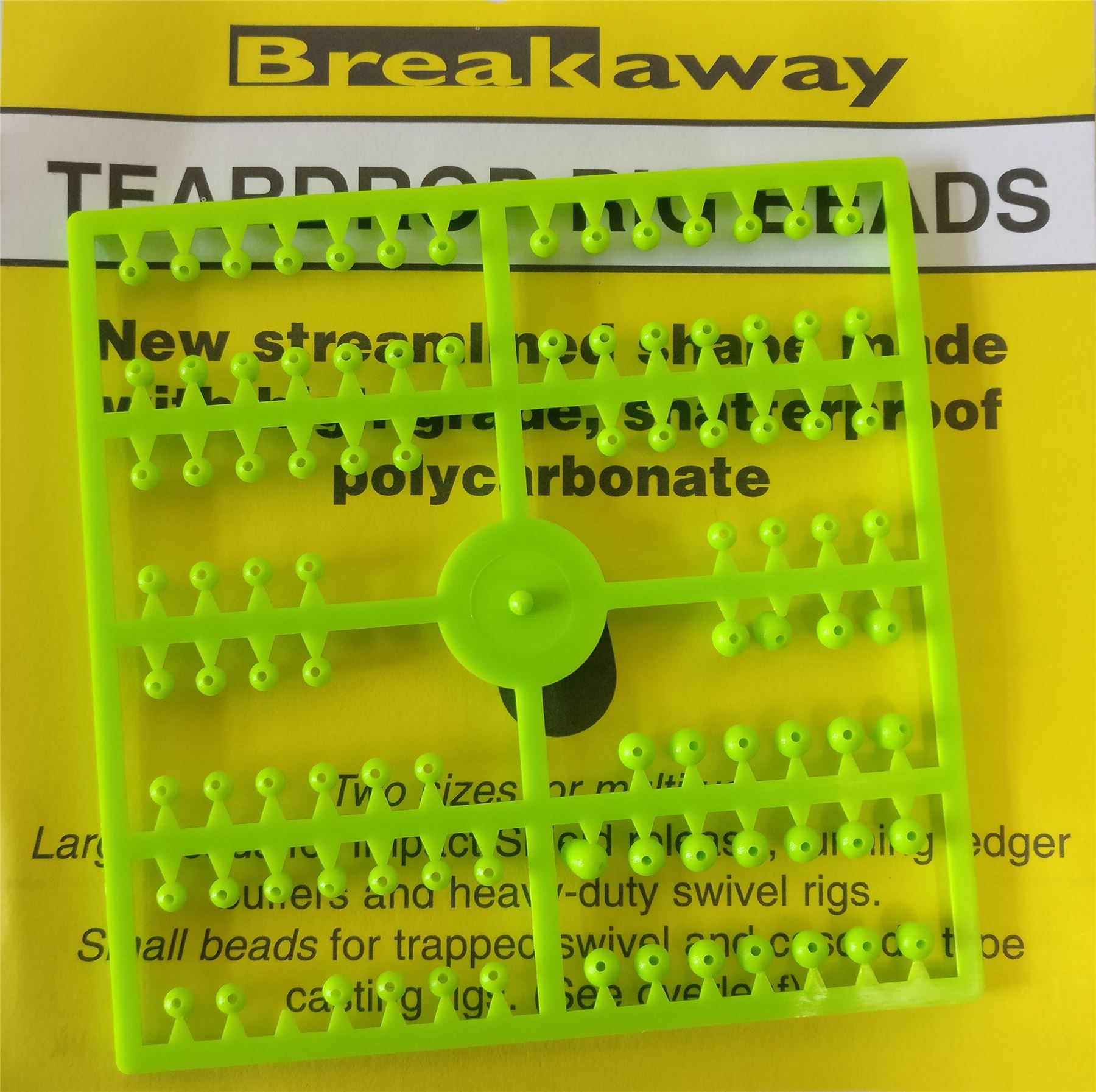 Breakaway Teardrop Beads Green