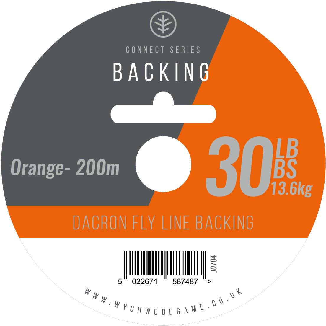 Wychwood Connect Series Backing Line 30LB Orange
