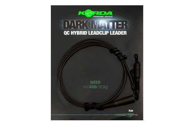 Korda Dark Matter QC Hybrid Leadclip Leader 1m Weed