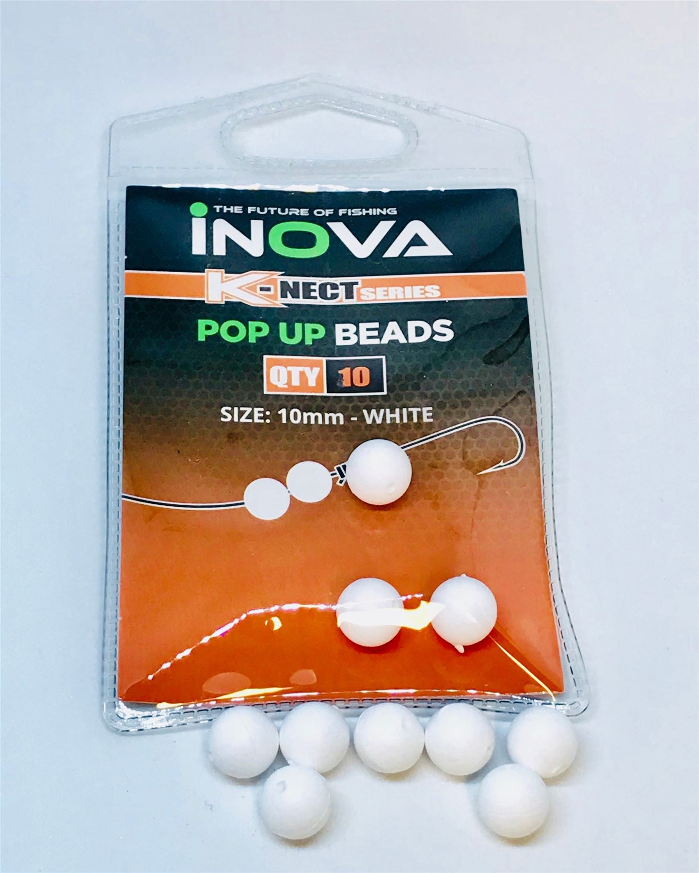 Inova Pop Up Floating Beads White 10mm