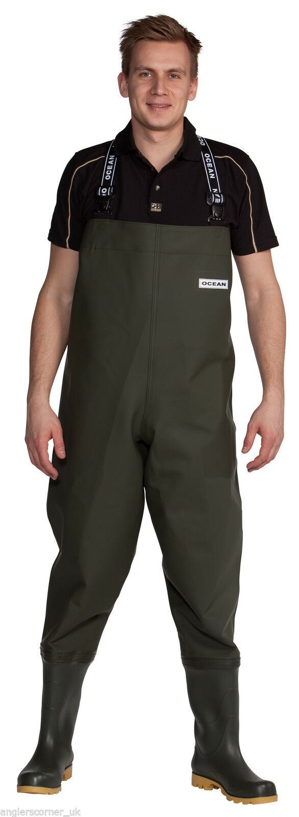 Ocean Deluxe Chest Waders S5 Safety Boot 7-77