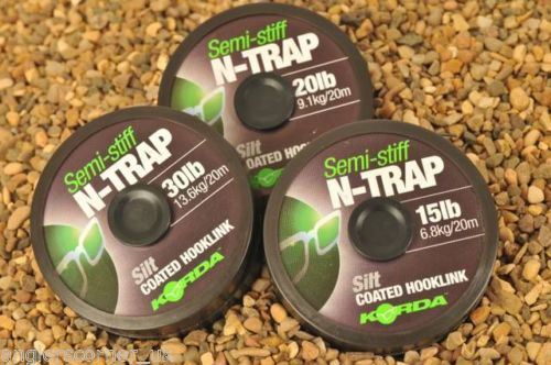 Korda N-Trap Semi-Stiff 15lb Gravel Brown Hooklink