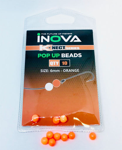 Inova Pop Up Floating Beads Orange 6mm