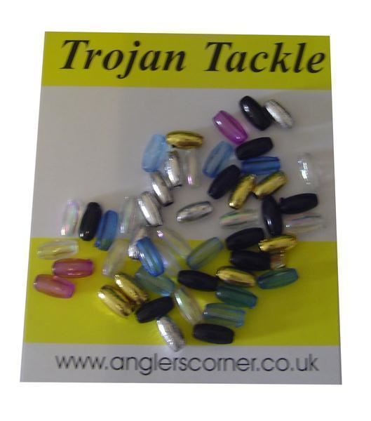 Trojan Tackle Oval Beads (50)