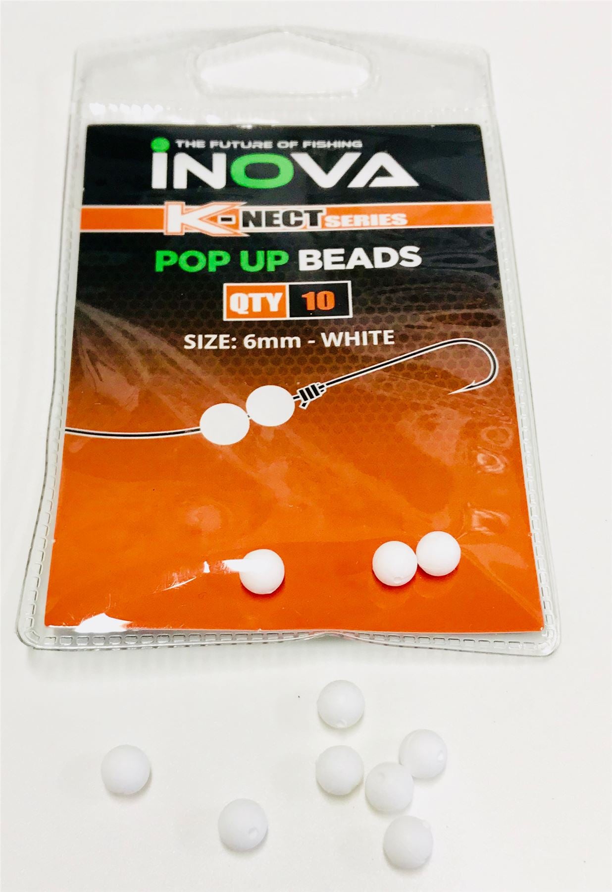 Inova Pop Up Floating Beads White 6mm