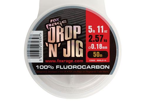 Fox Rage Drop & Jig Fluorocarbon 0.18 5.11lb X 50m
