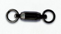 Mustad Black Ball Bearing Swivel With Welded Ring
