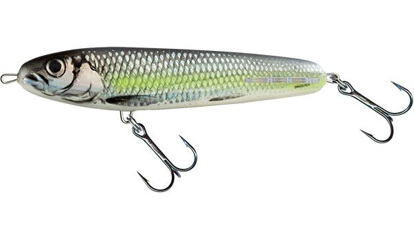 Salmo Sweeper Sinking Silver Chartreuse Shad 10cm