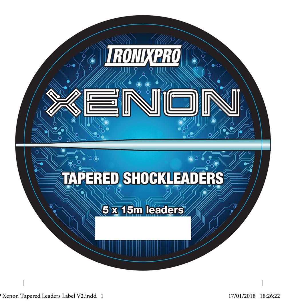 TronixPro Xenon Tapered Leaders Clear 0.25-0.60mm 9lb-50lb 5x15m