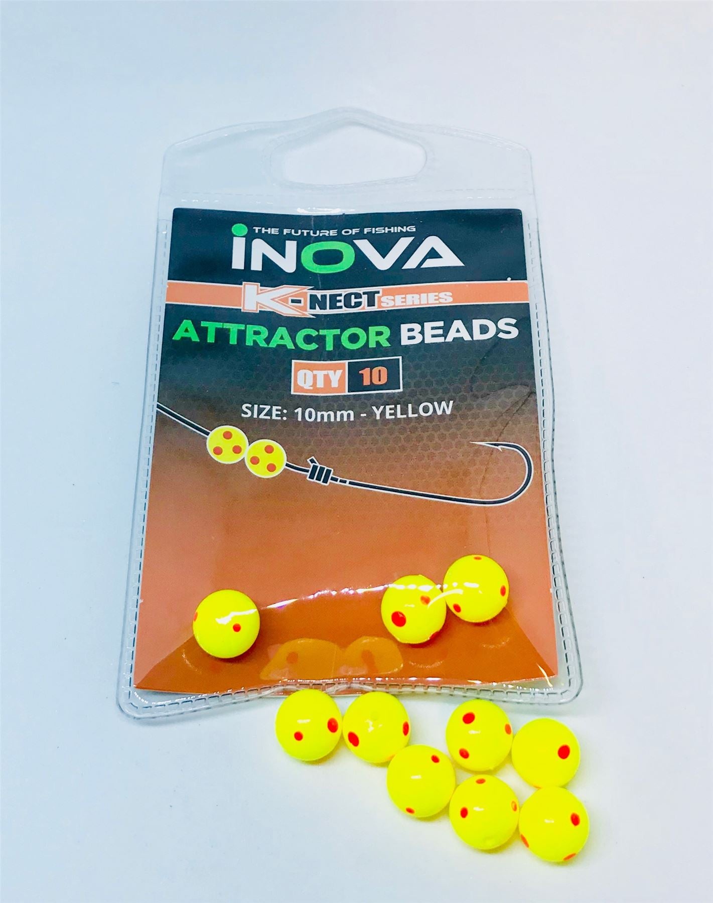 Inova Attractor Beads Yellow 10mm