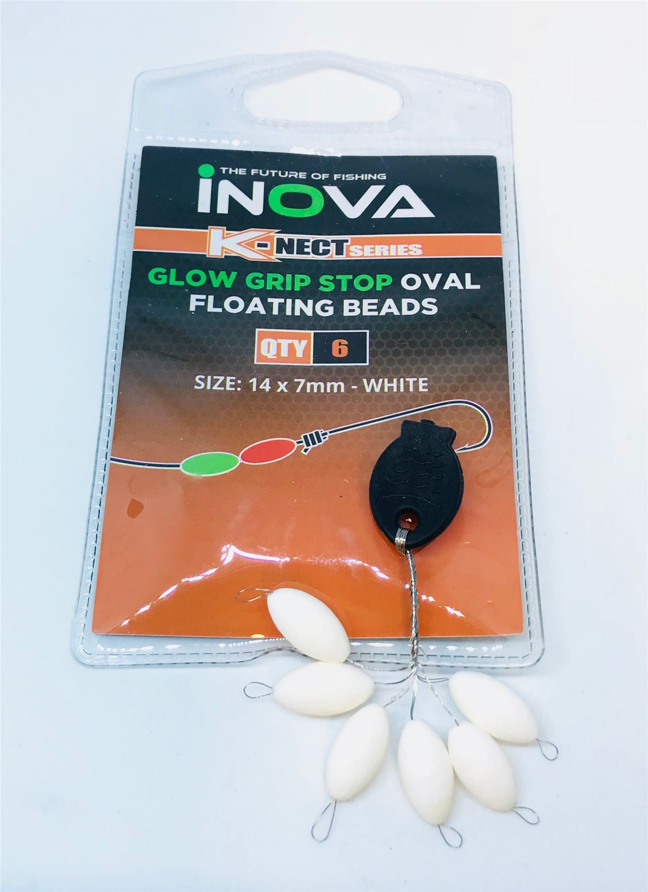 Inova Glow Grip Stop Oval Pop Up 14x7mm White