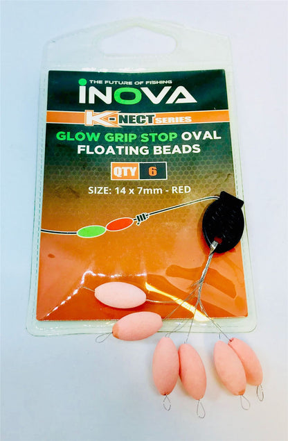 Inova Glow Grip Stop Oval Pop Up 14x7mm Red