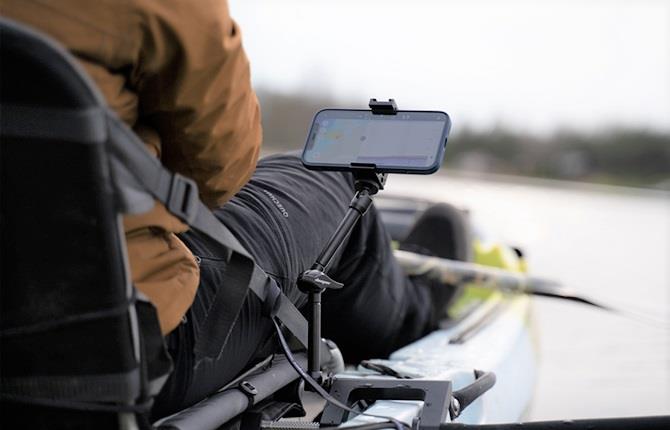 Support de smartphone plus profond pour bateau et kayak
