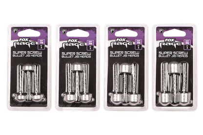 Fox Rage Super Screw Bullet Jig Heads
